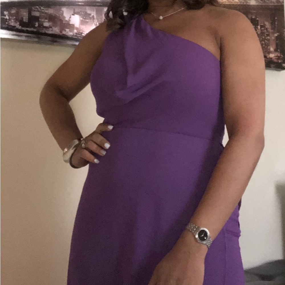 Beautiful and elegant purple dress